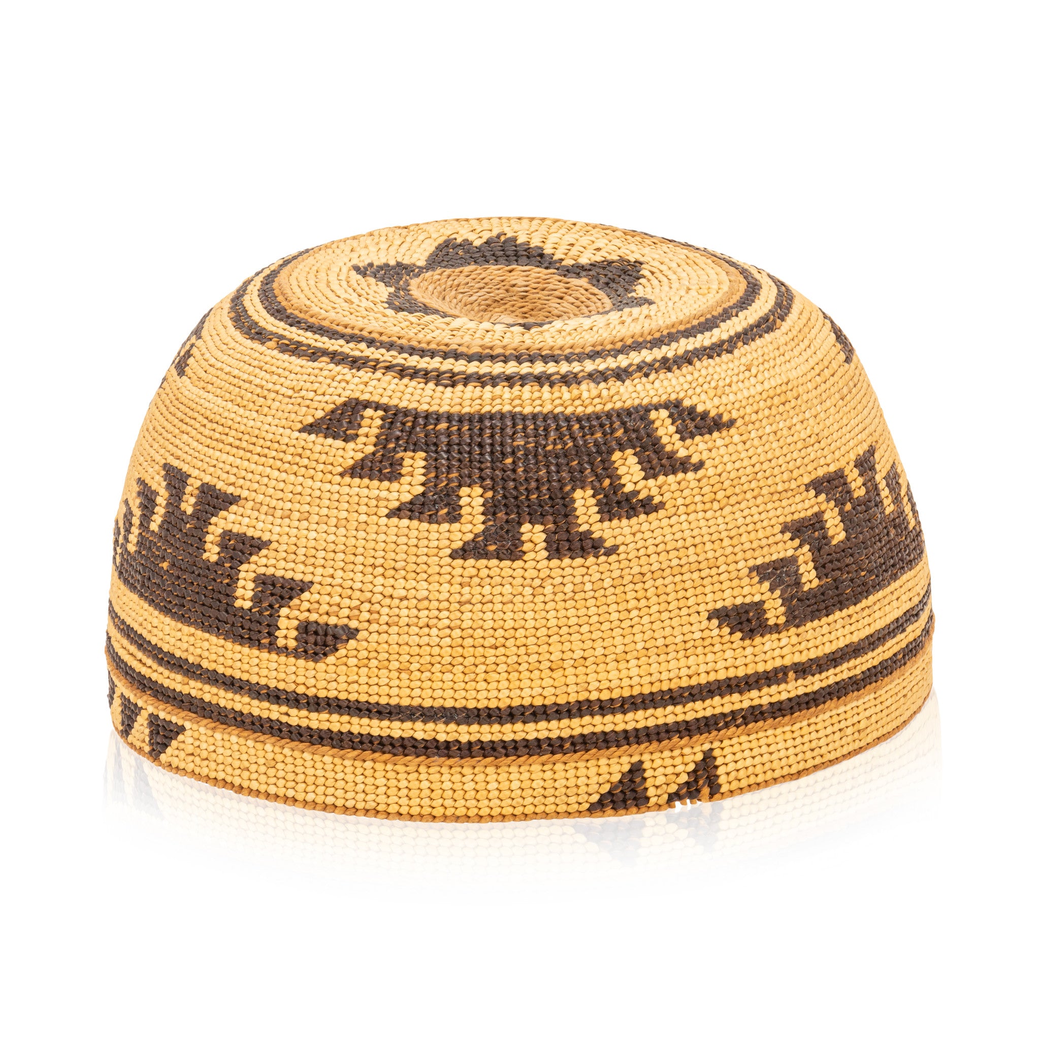 Hupa Hat Basket, Native, Basketry, Hat