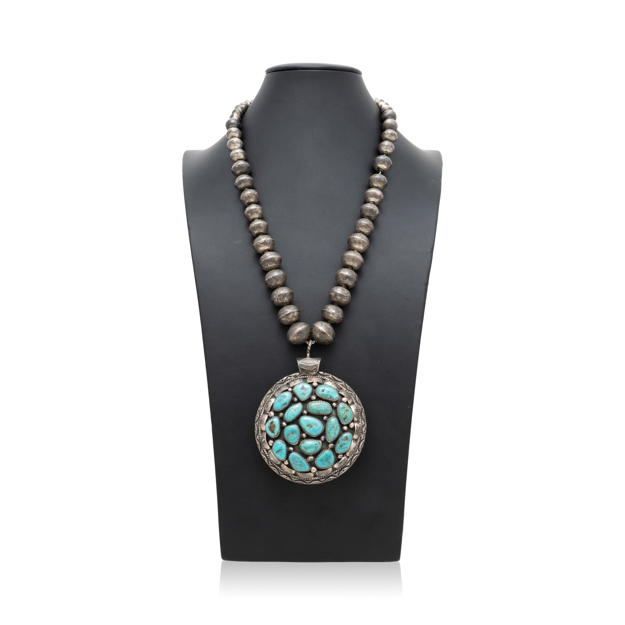 Double Coral and Turquoise Necklace