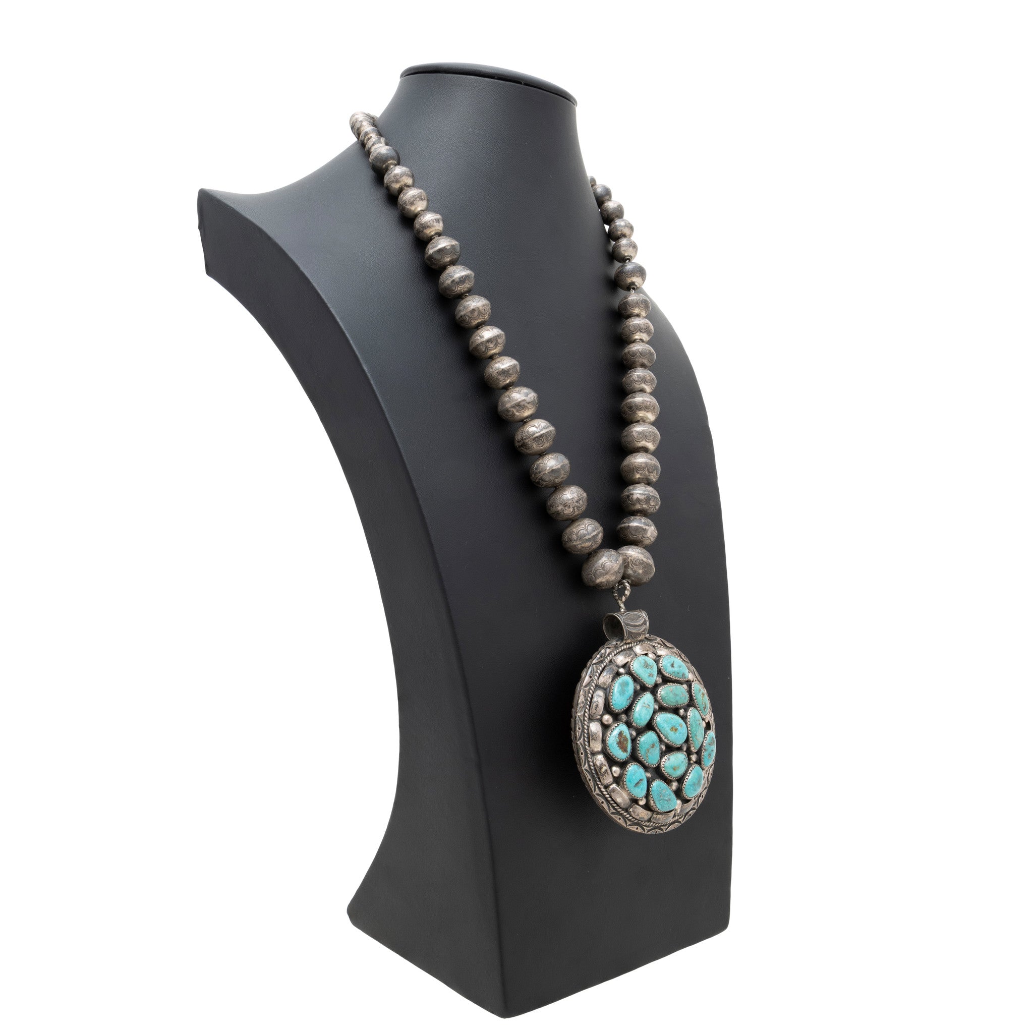 Double Coral and Turquoise Necklace