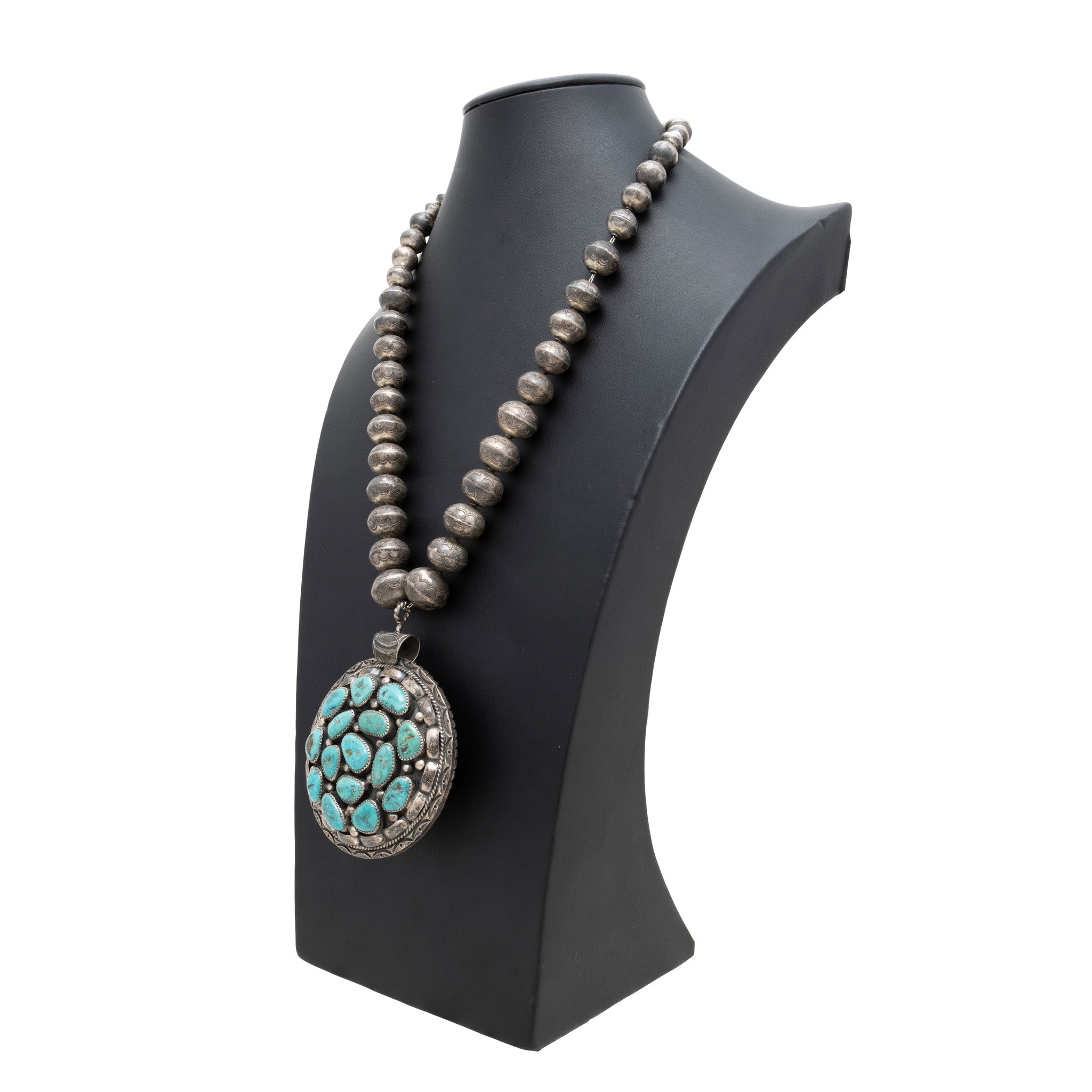 Double Coral and Turquoise Necklace