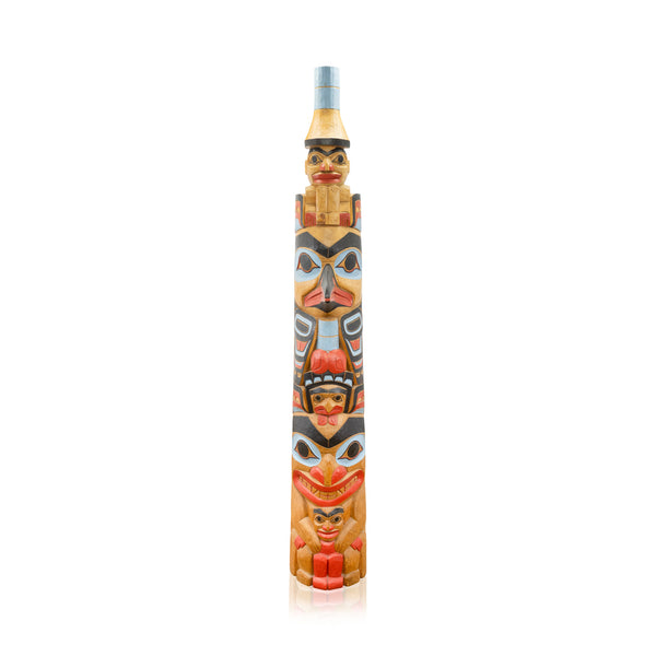 Chief Don Lelooska Totem, Native, Inspired Art, Totem