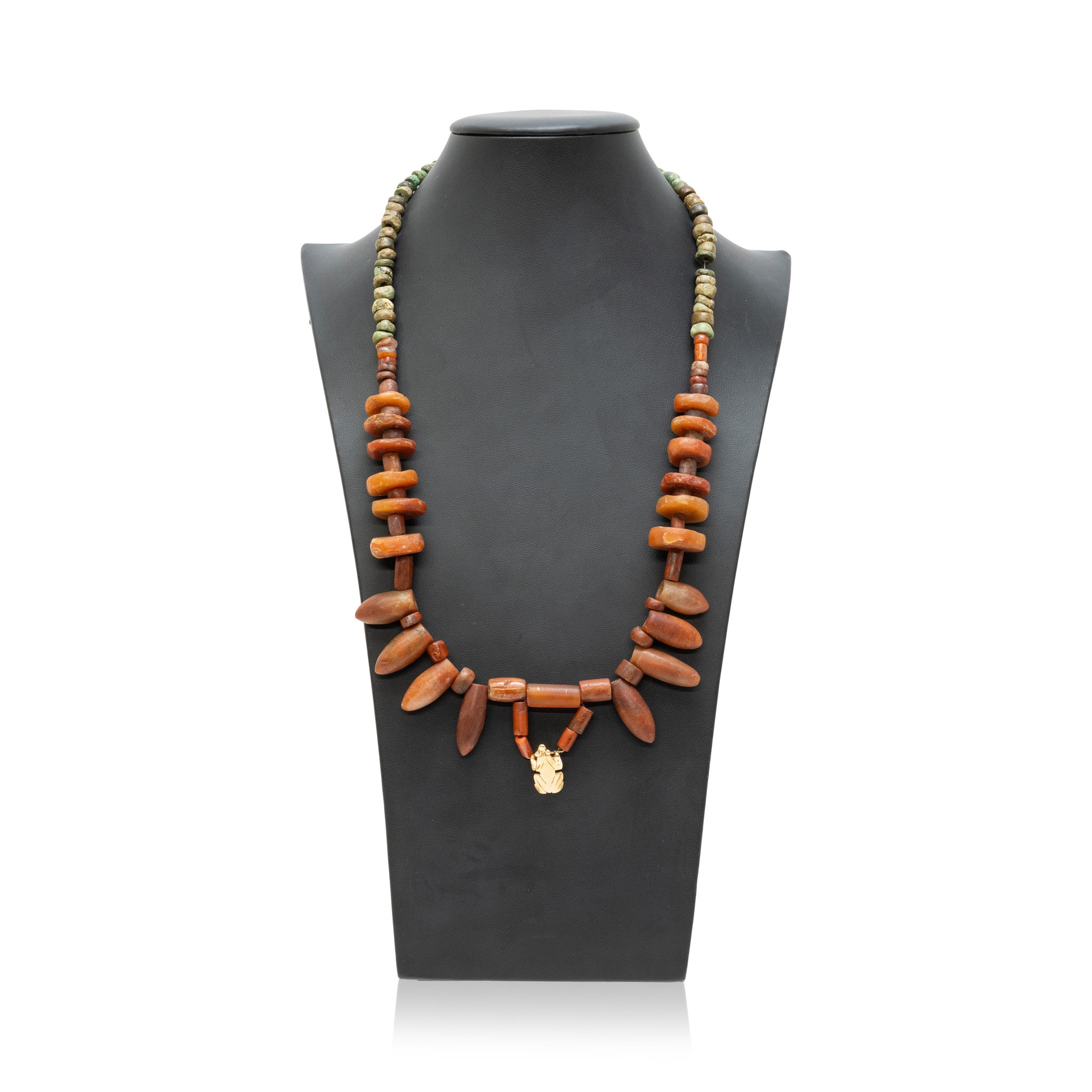 Tairona Carnelian Frog Necklace, Native, Garment, Necklace