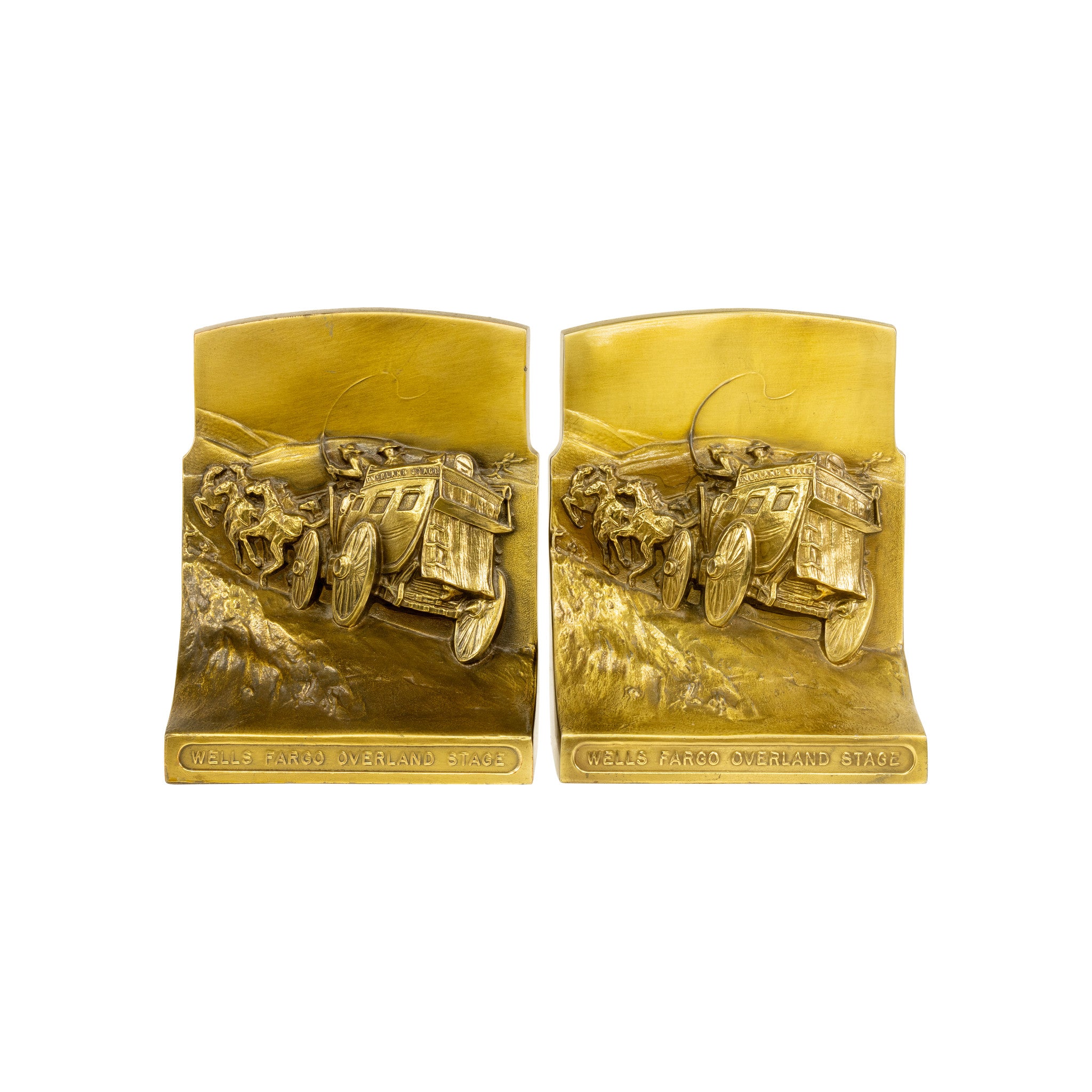 Wells Fargo Overland Stage Bookends