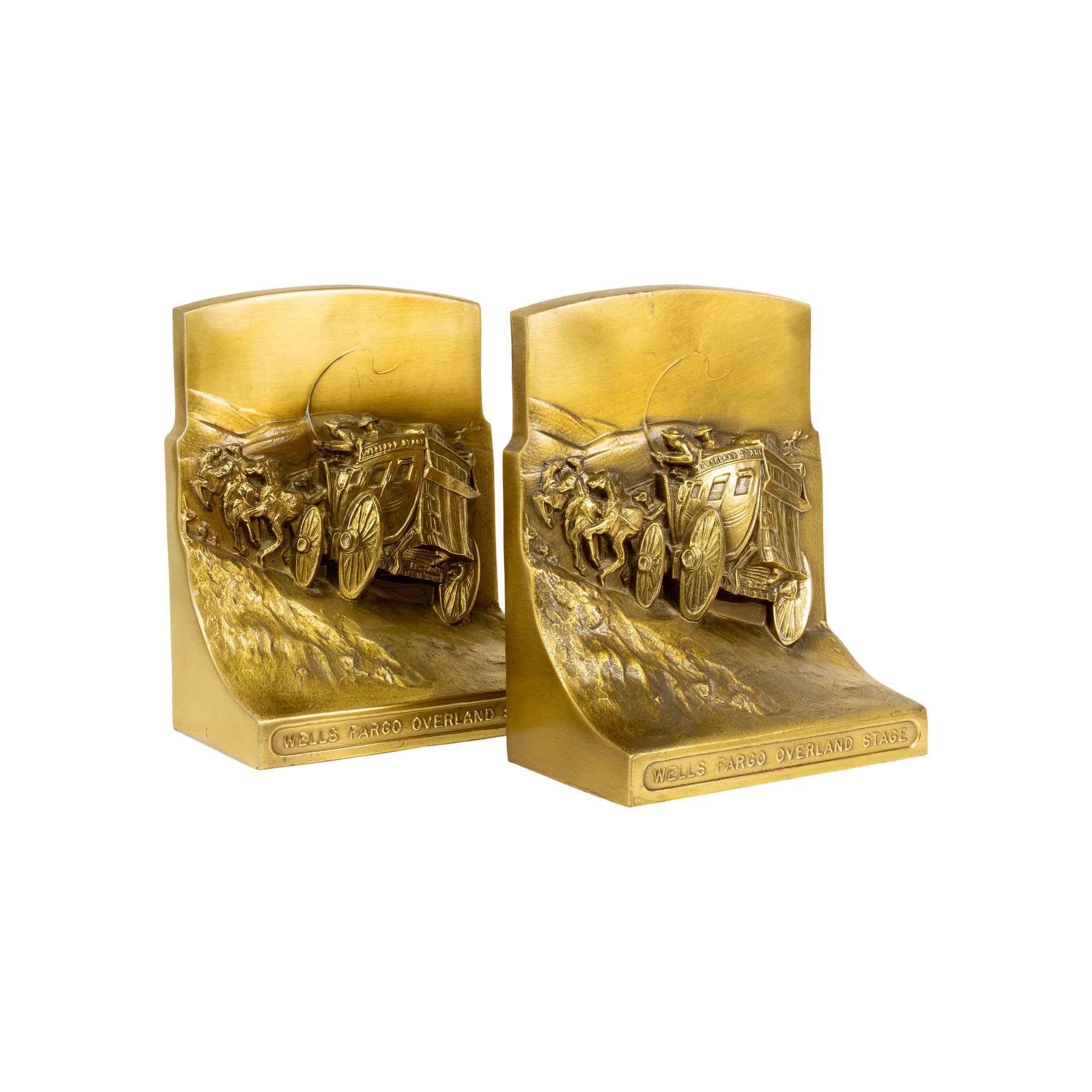 Wells Fargo Overland Stage Bookends