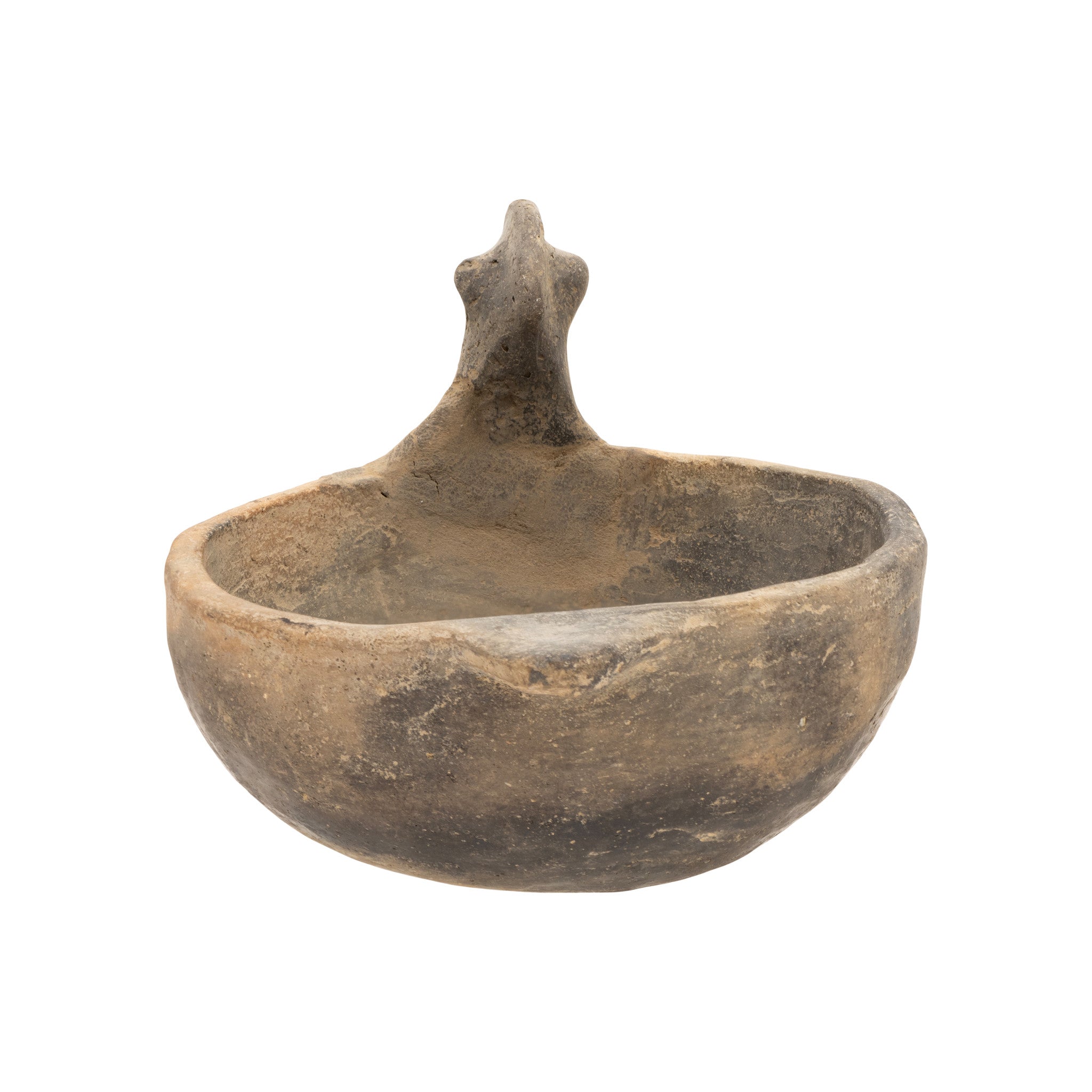 Mississippian Duck Effigy Pottery Bowl