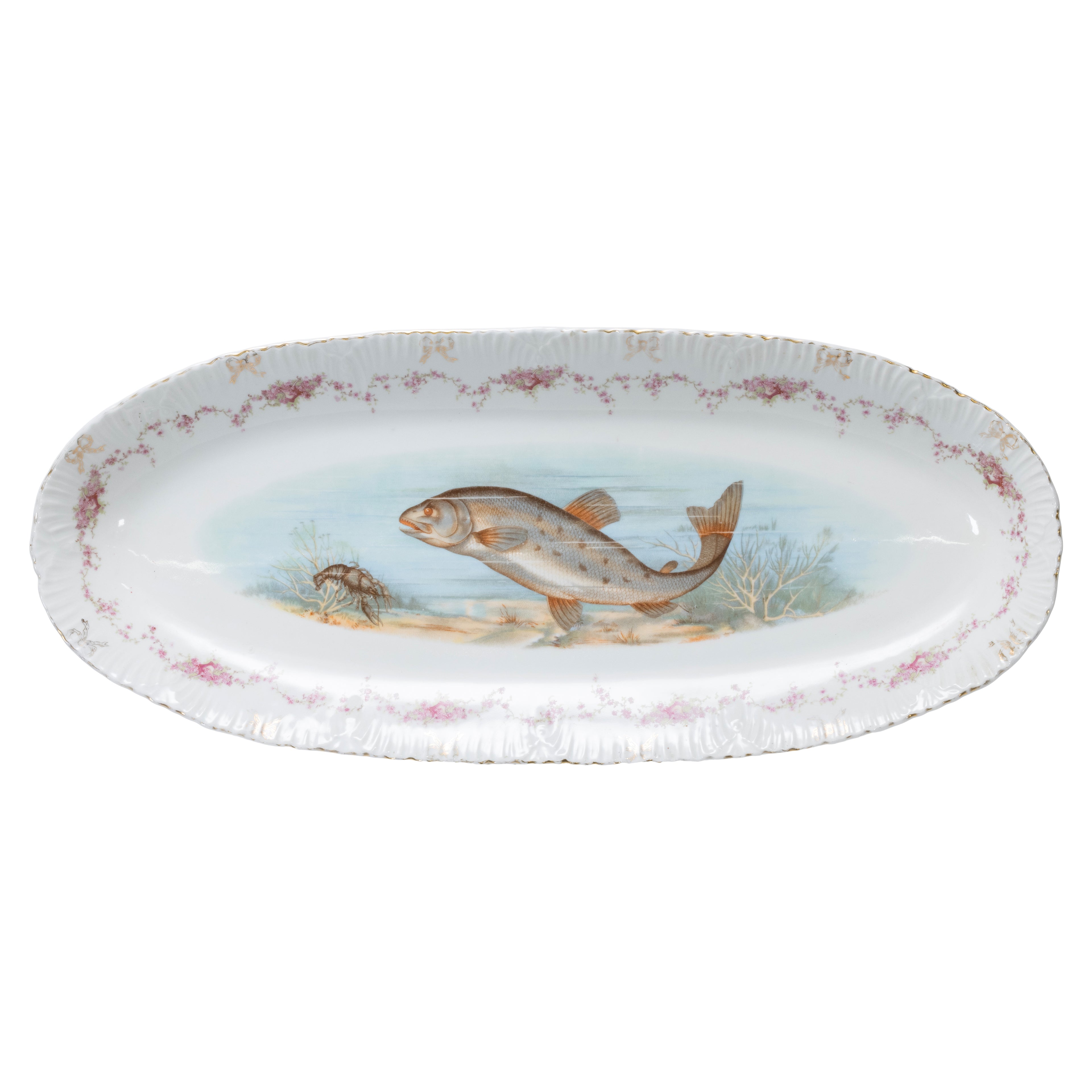 Dresden Porcelain Fish Tableware