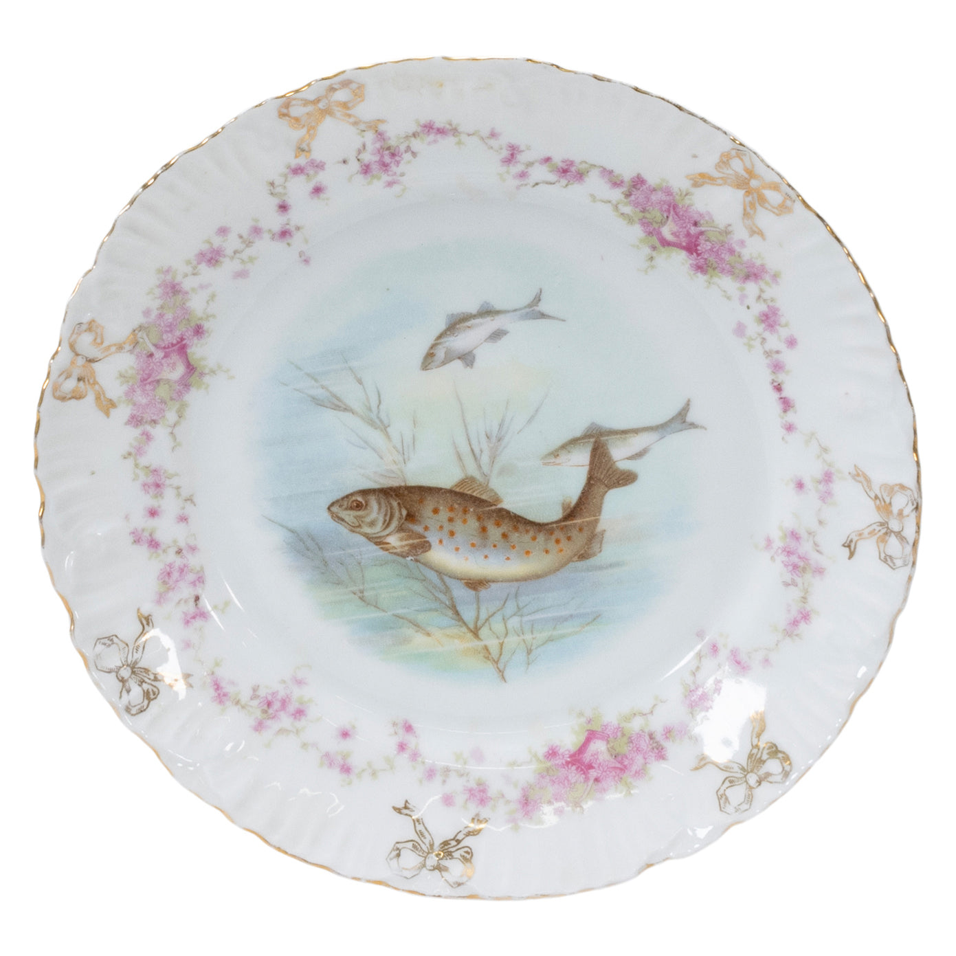 Dresden Porcelain Fish Tableware
