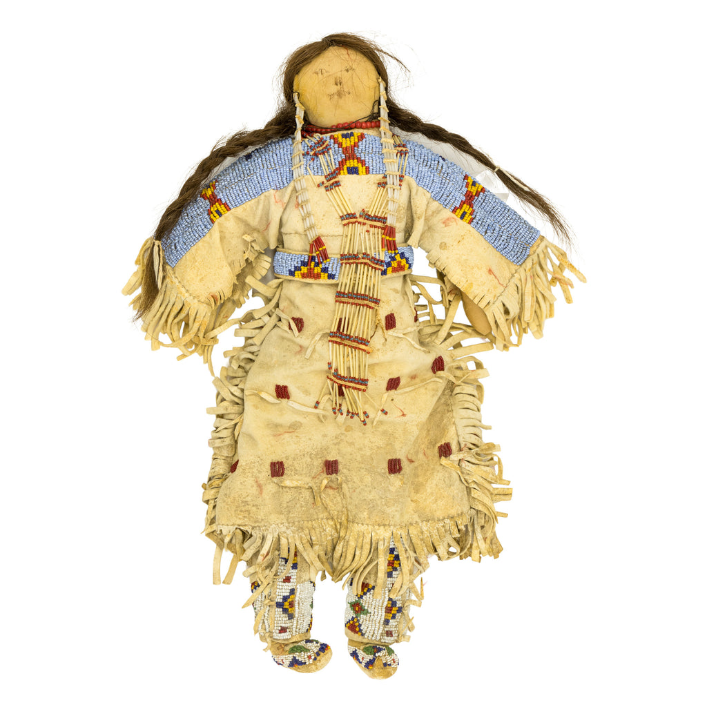 beaded doll dress Exceptional Sioux Doll — Cisco's Gallery