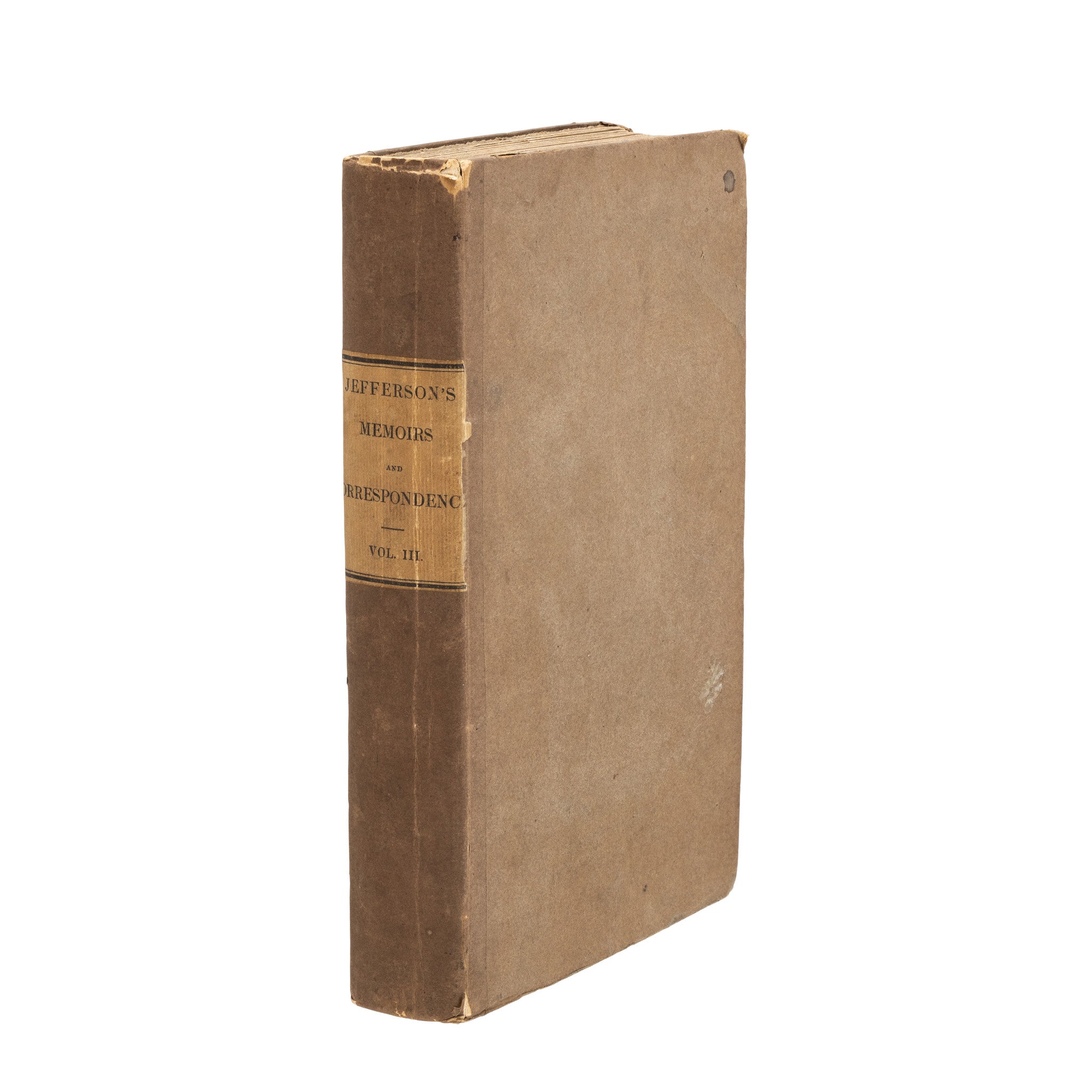 Jefferson's Memoirs 1st Edition by Thomas Jefferson