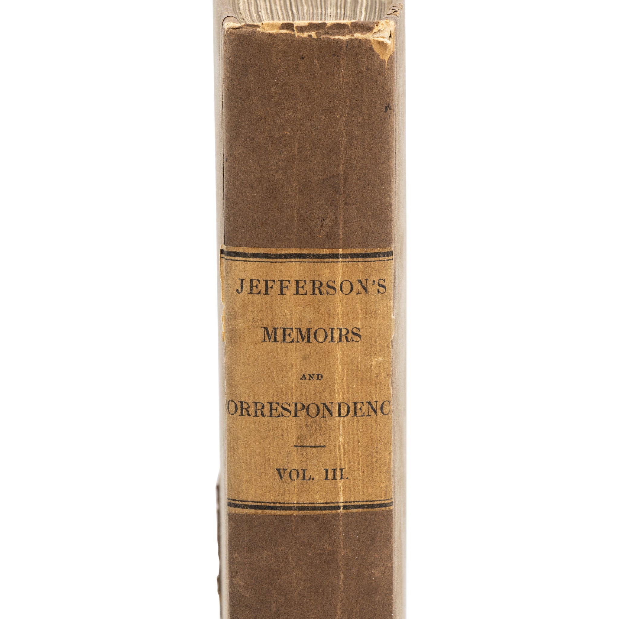 Jefferson's Memoirs 1st Edition by Thomas Jefferson