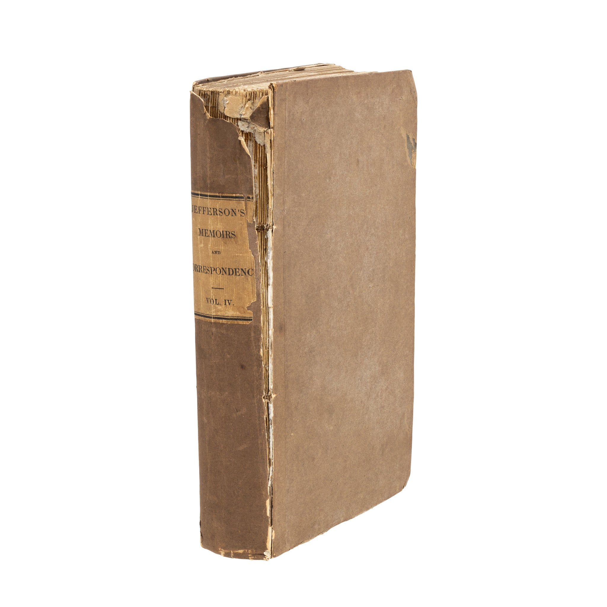 Jefferson's Memoirs 1st Edition by Thomas Jefferson