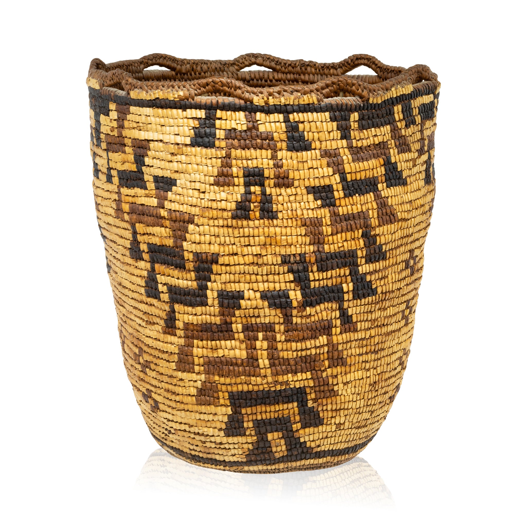 Klickitat Burden Basket, Native, Basketry, Vertical