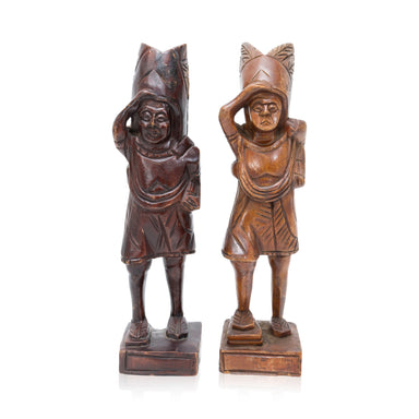 Two Countertop Cigar Store Indians, Furnishings, Decor, Cigar Store Indian