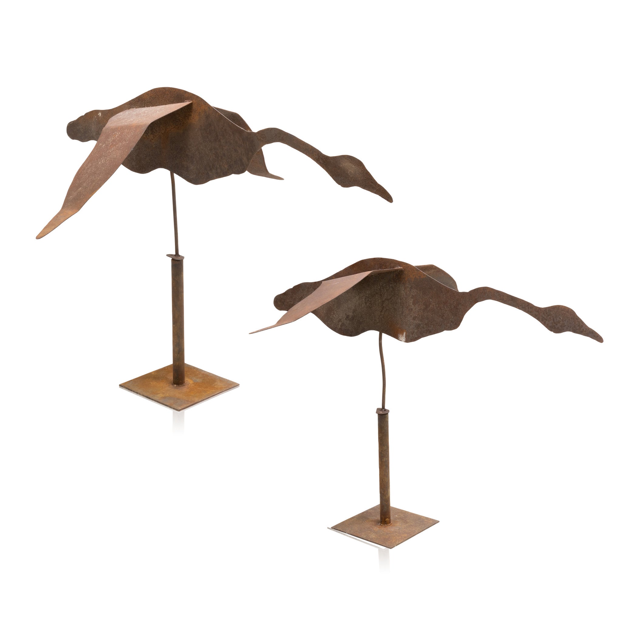 Pair Geese Whirligigs, Furnishings, Decor, Whirligig