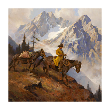 "Over the Divide" by Greg Parker, Fine Art, Painting, Western