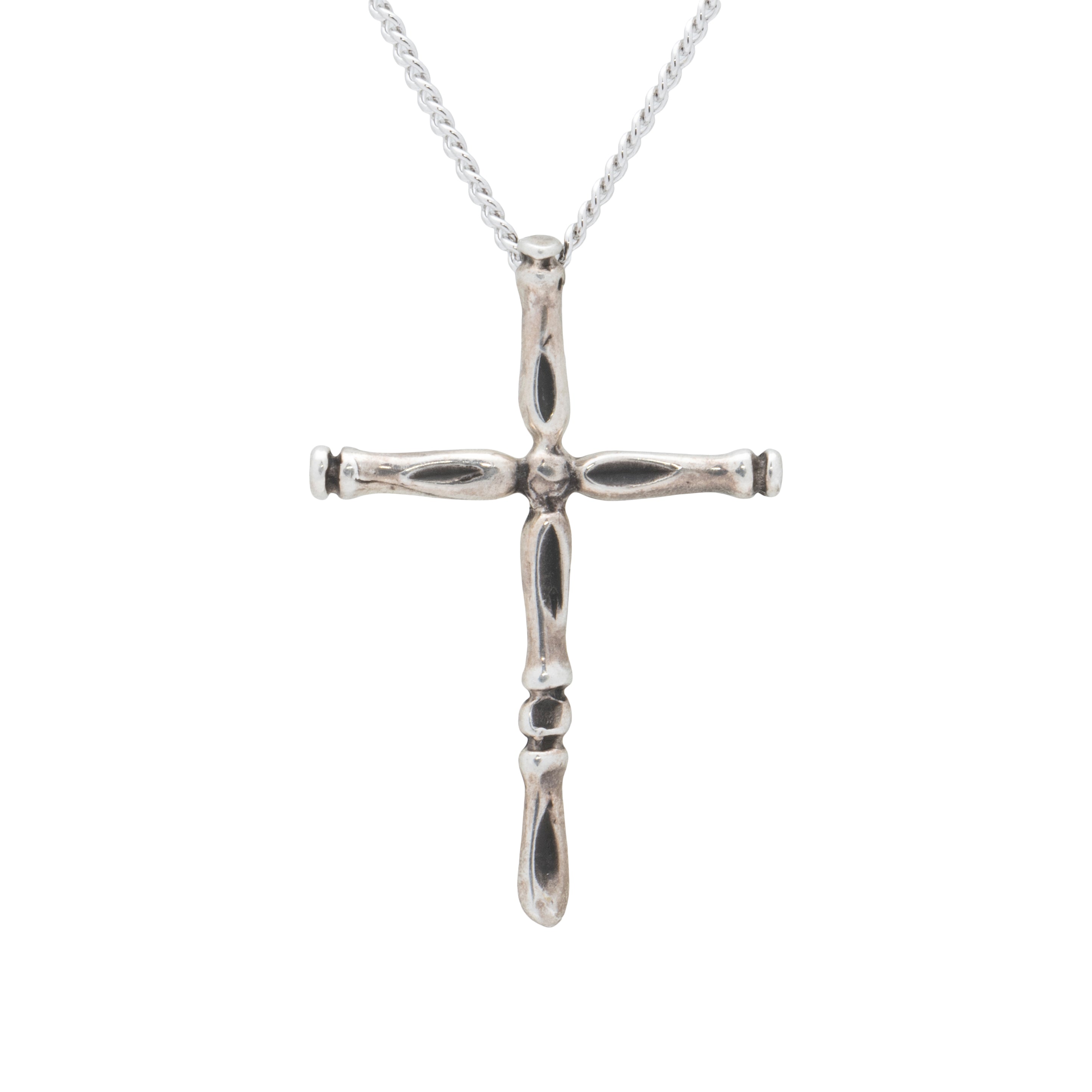 Sterling Silver Cross Pendant, Jewelry, Necklace, Native