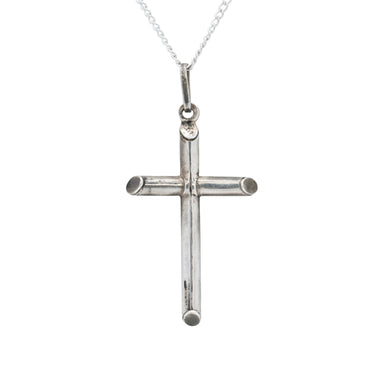 Sterling Silver Cross Pendant, Jewelry, Necklace, Native