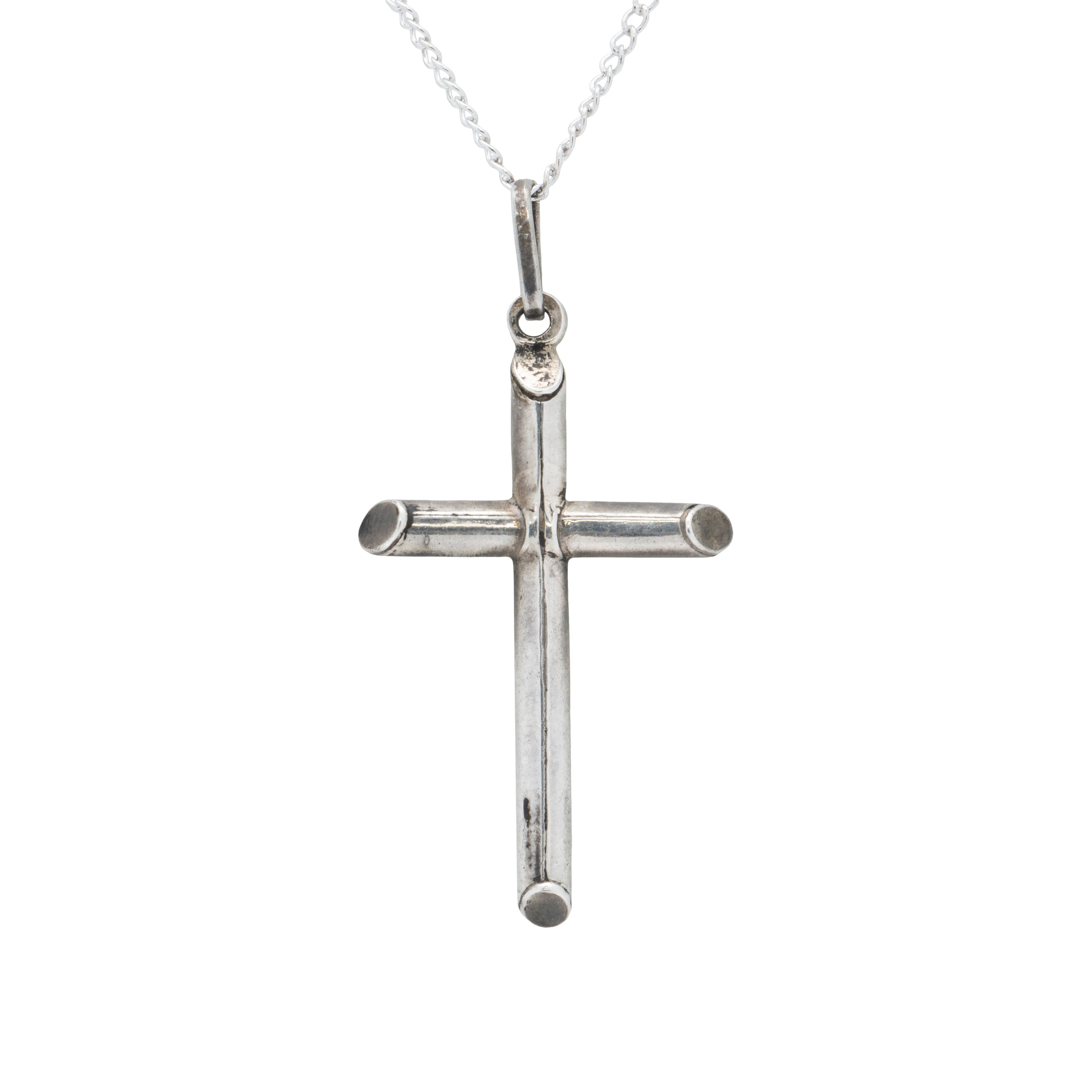 Sterling Silver Cross Pendant, Jewelry, Necklace, Native
