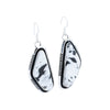 Navajo White Buffalo Turquoise Earrings