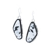 Navajo White Buffalo Turquoise Earrings
