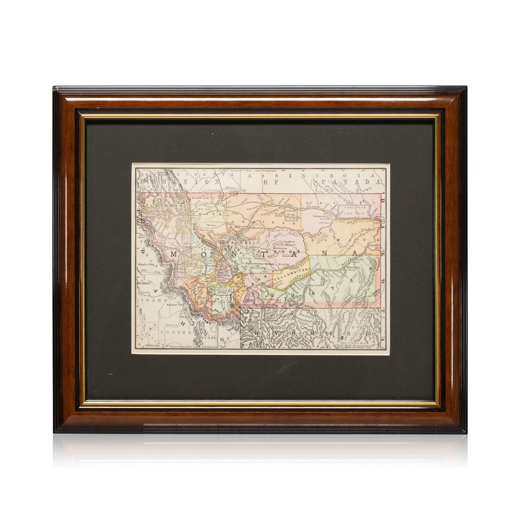 1891 George Cram Map of Idaho