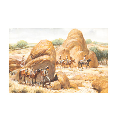 The Posse by Russ Vickers, Fine Art, Painting, Western