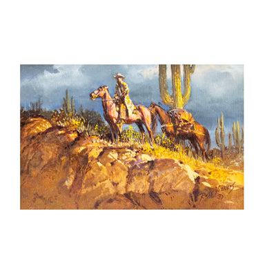 The Drifter by Russ Vickers, Fine Art, Painting, Western