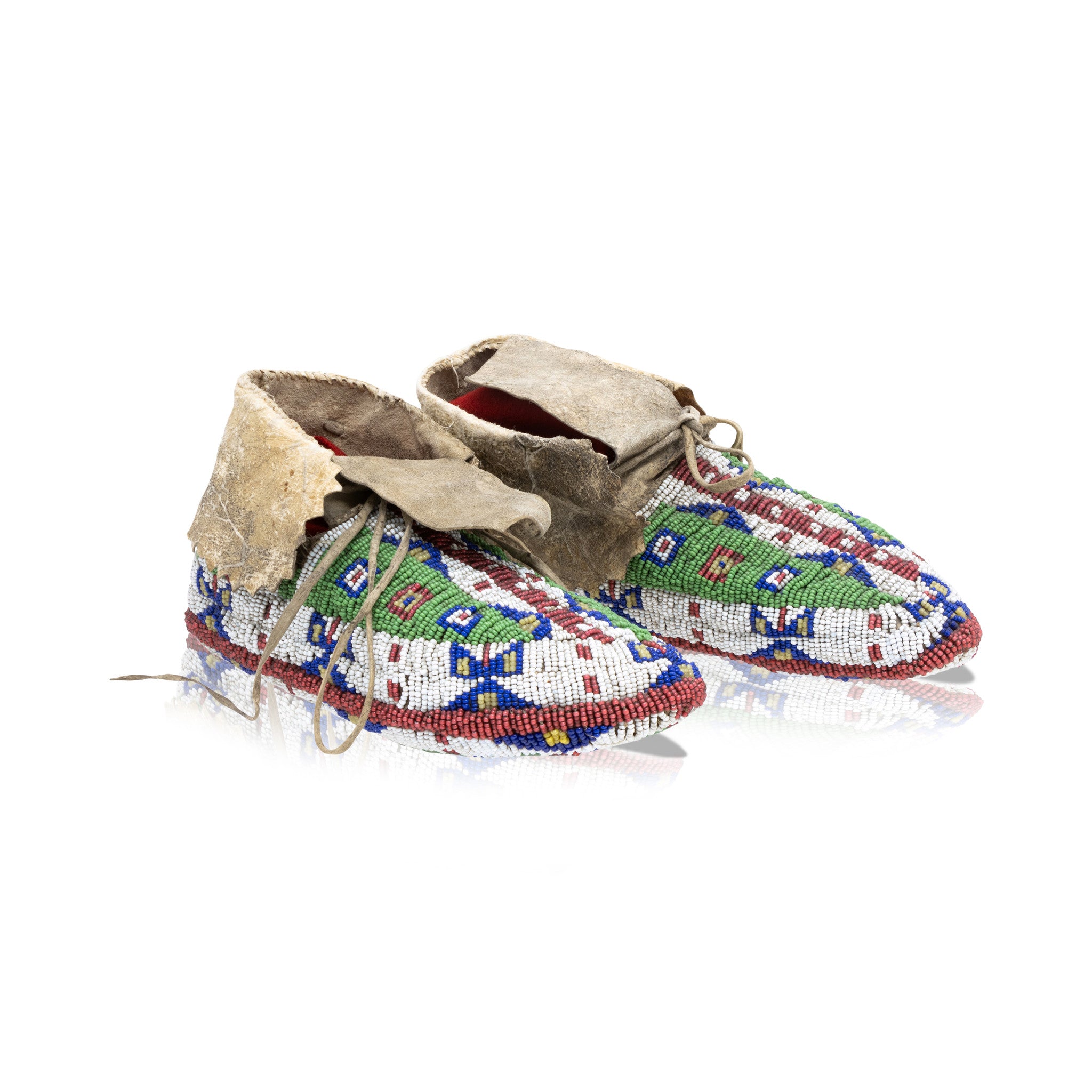 Sioux Fully Beaded Moccasins