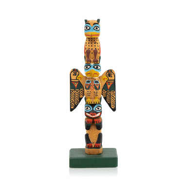Tsimshian Totem by Eli Tait, Native, Carving, Totem Pole