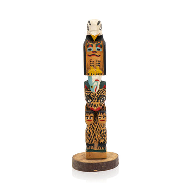 Tsimshian Totem by Eli Tait, Native, Carving, Totem Pole