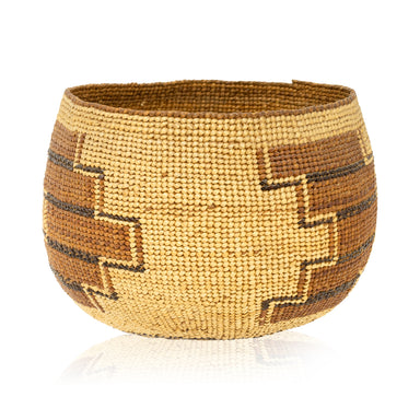 Hupa/Yurok Basket, Native, Basketry, Vertical