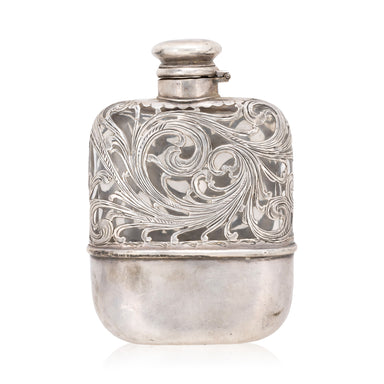 Sterling Silver Flask, Furnishings, Barware, Flask