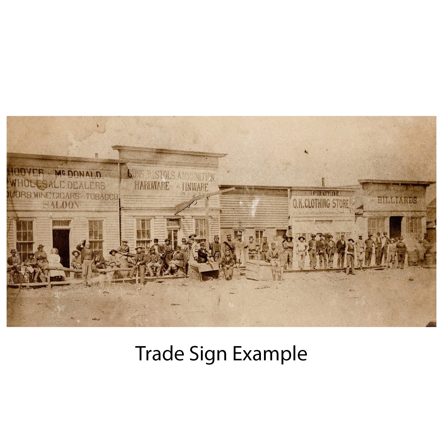 Folk Art Carved Gun Shop Trade Sign