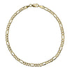 14k Gold Figaro Chain Anklet, Jewelry, Other, Estate