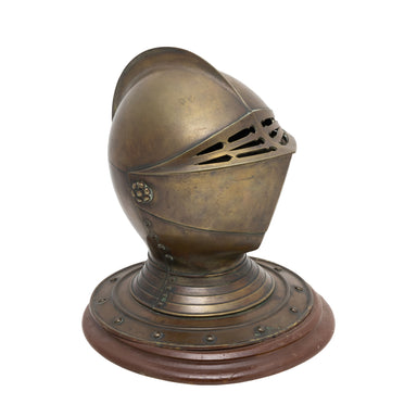 Brass Knight's Helmet Cigar Holder, Western, Tobacciana, Cigar Box