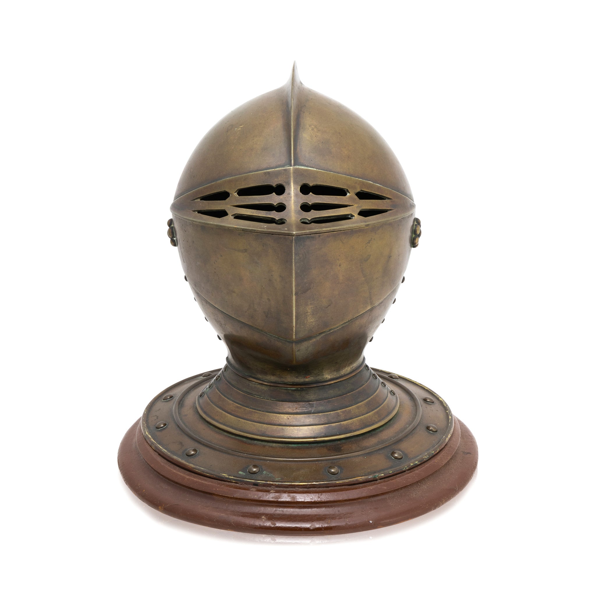 Brass Knight's Helmet Cigar Holder