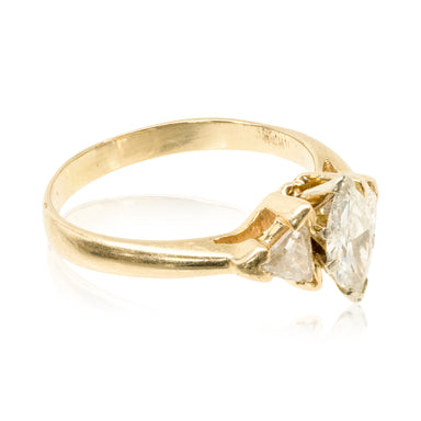 14k Yellow Gold Diamond Ring, Jewelry, Ring, Estate