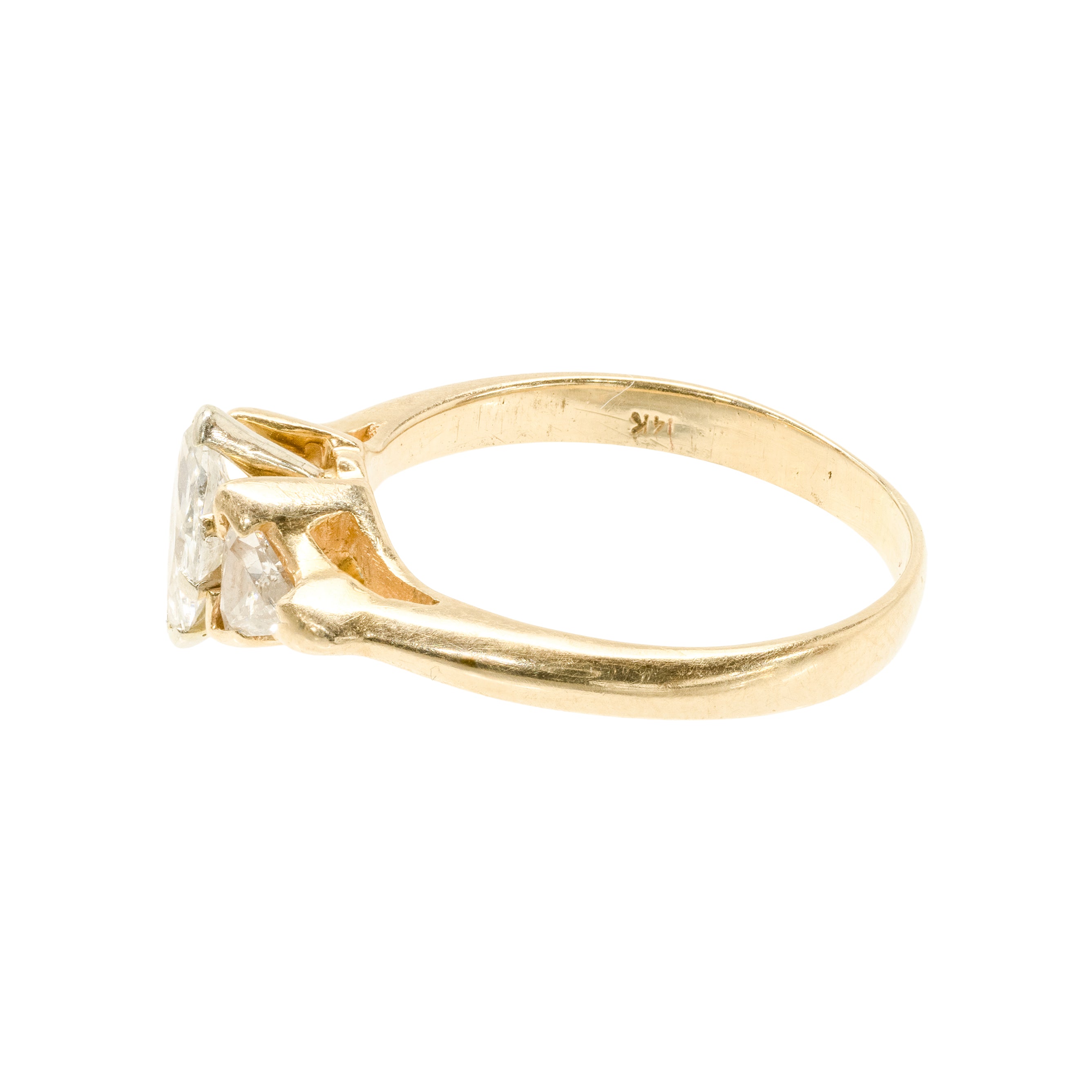 14k Yellow Gold Diamond Ring