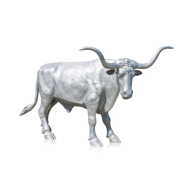 Lifesize Metal Longhorn, Fine Art, Sculpture, Other