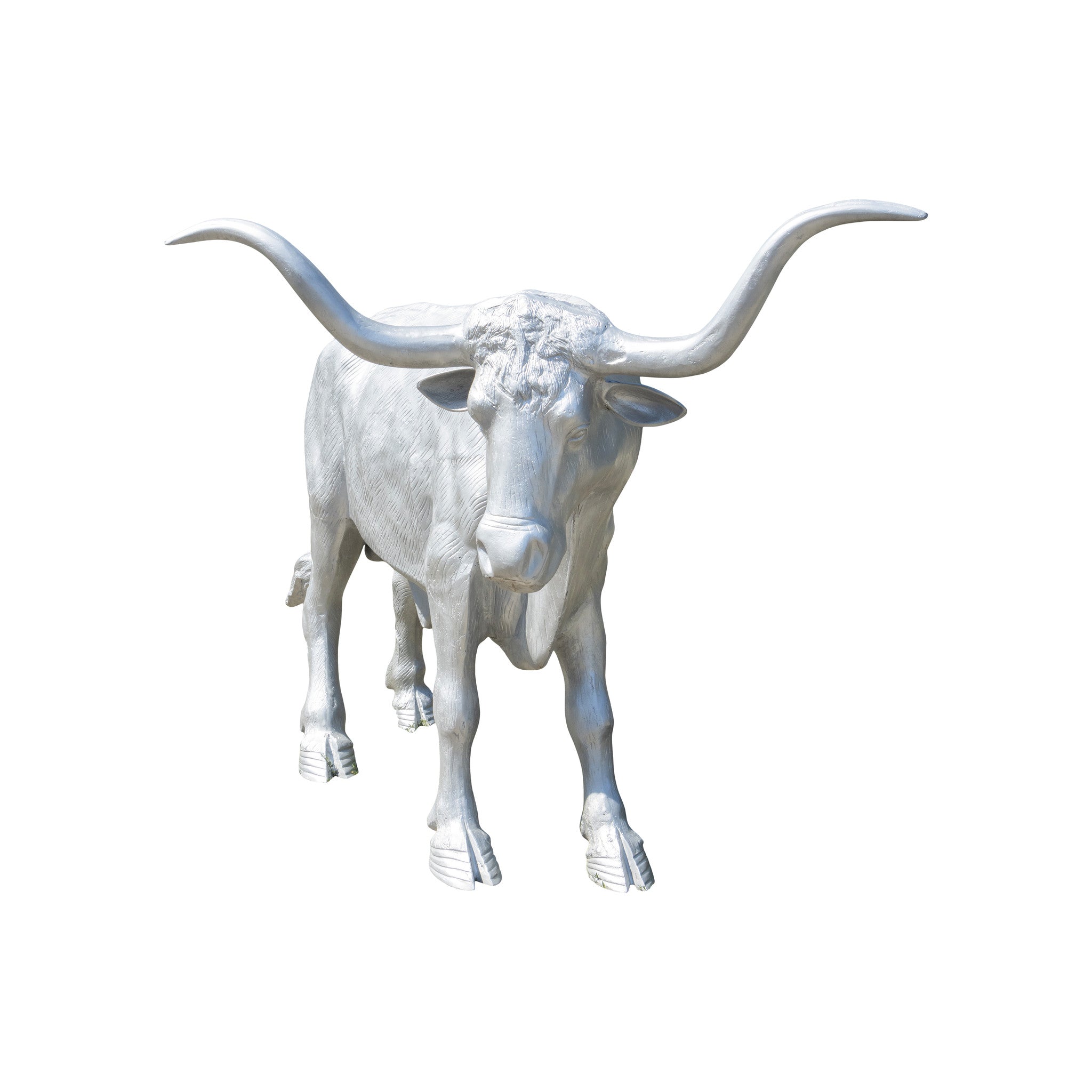 Lifesize Metal Longhorn