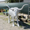 Lifesize Metal Longhorn