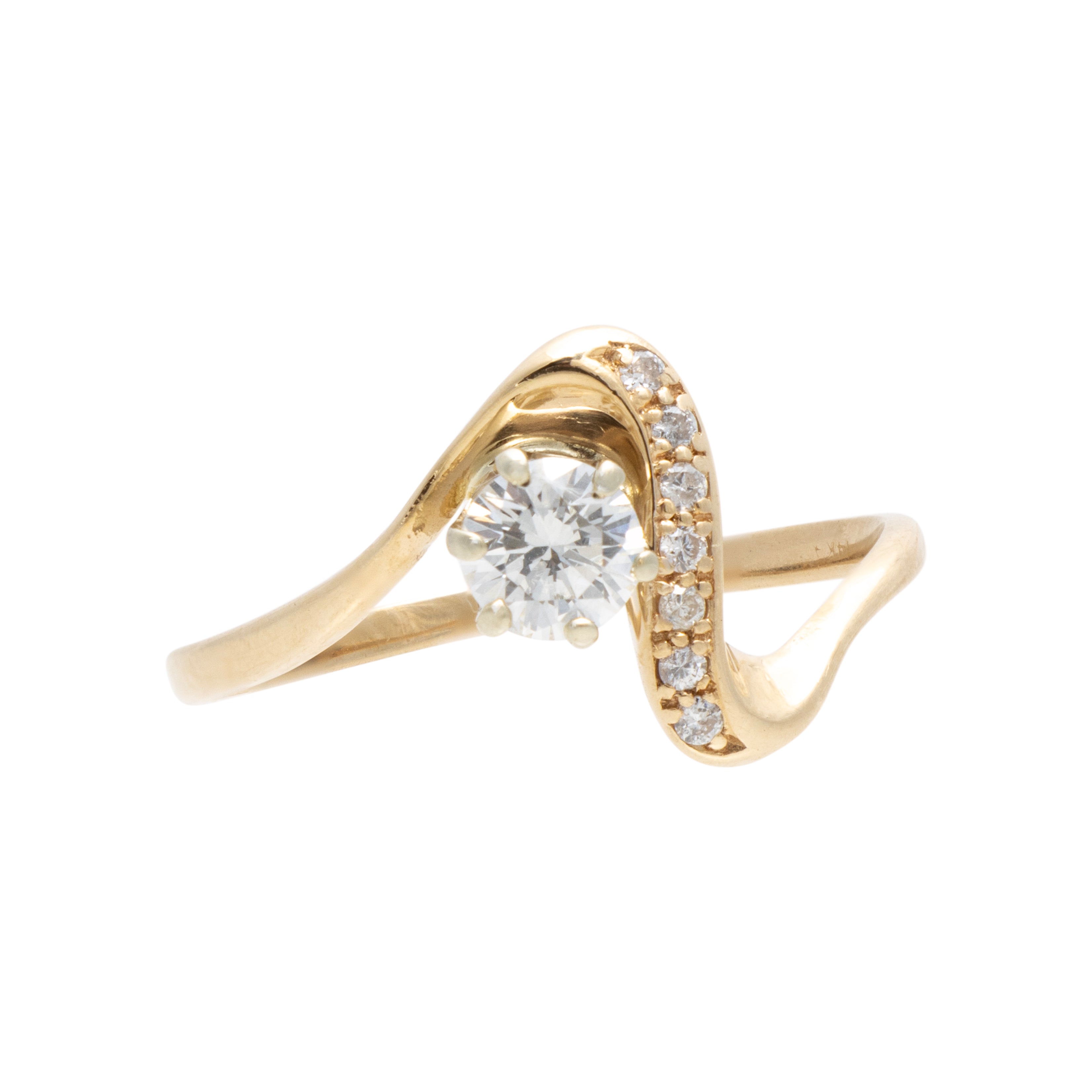 14k Gold and Diamond Ring