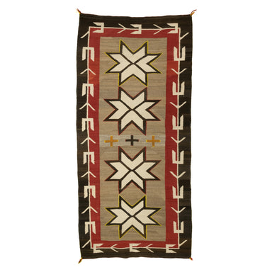 Navajo Crystal Runner, Native, Weaving, Floor Rug