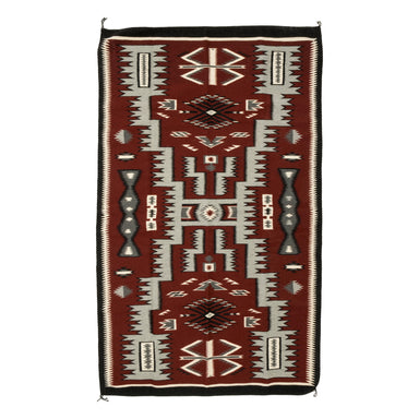 Navajo Storm by Yazzie, Native, Weaving, Floor Rug