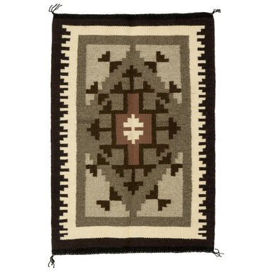 Navajo Two Grey Hills by Rosalita Bahe, Native, Weaving, Floor Rug