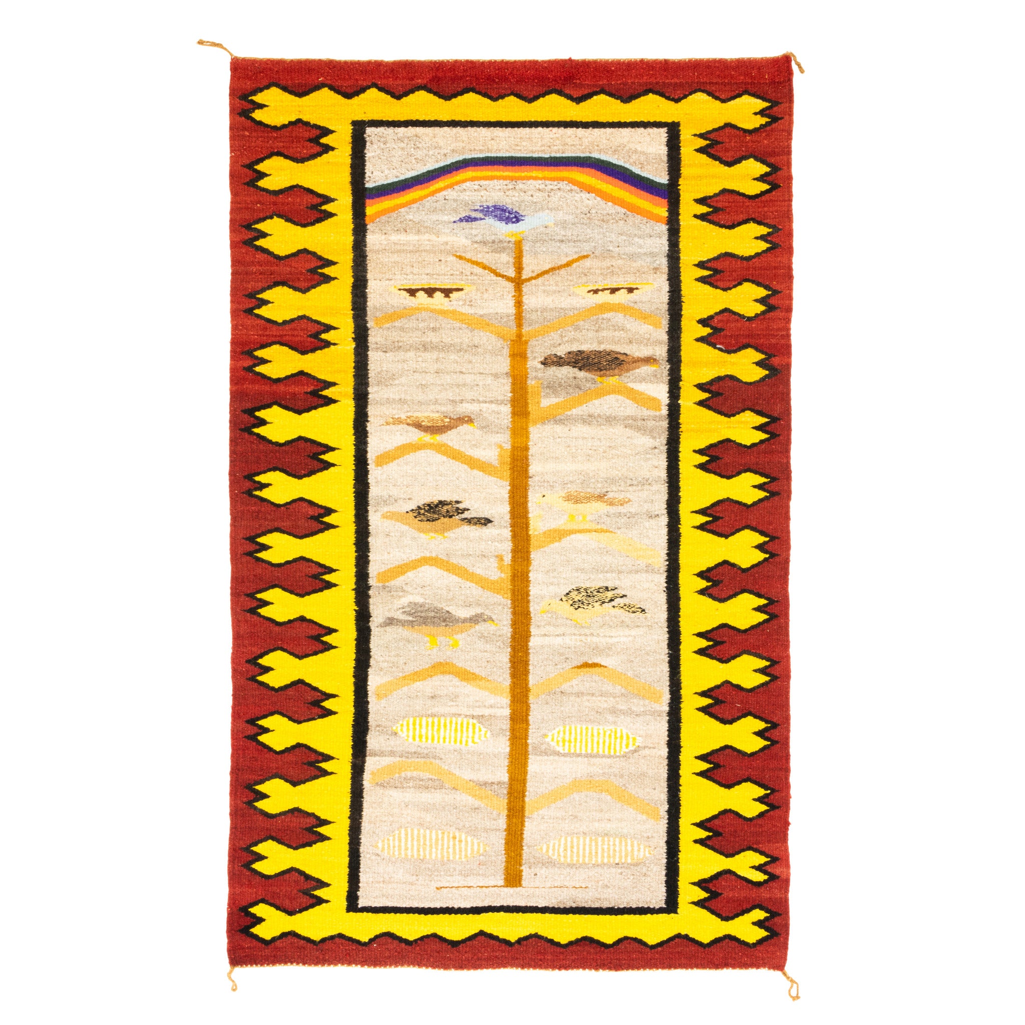 Navajo Tree of Life, Native, Weaving, Floor Rug