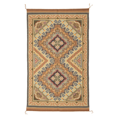 Navajo Burntwater by Linda Nelson, Native, Weaving, Floor Rug