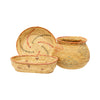 Three Eskimo Baskets, Native, Basketry, Vertical
