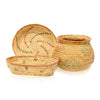 Three Eskimo Baskets, Native, Basketry, Vertical