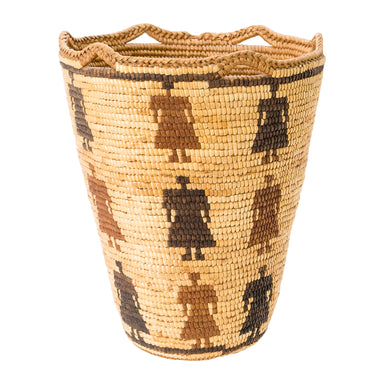 Klickitat Pictorial Basket, Native, Basketry, Vertical